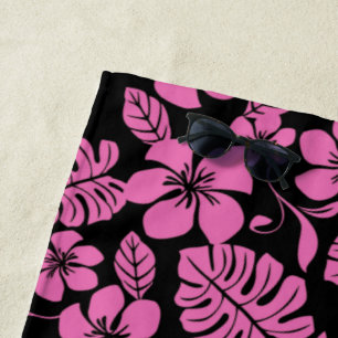 PINK BIKINI (BLACK/PINK) BEACH TOWEL