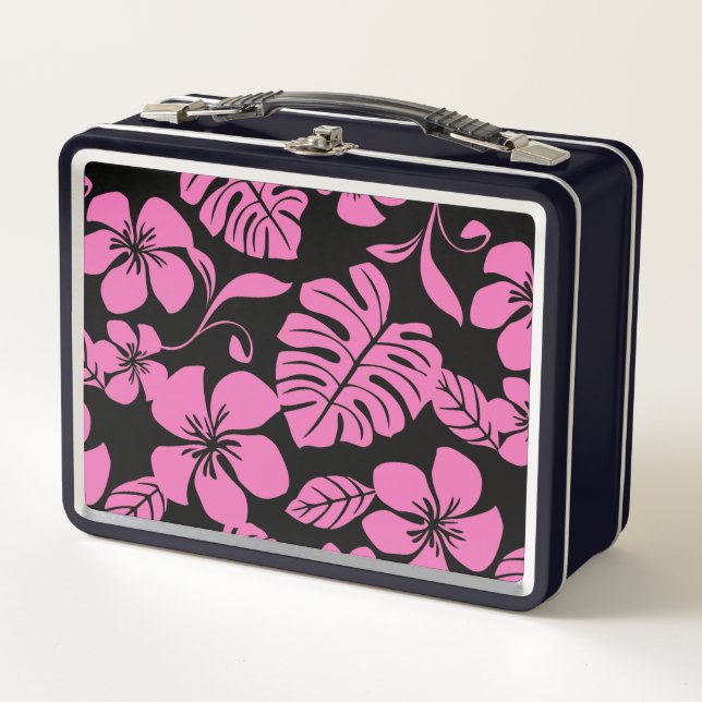 PINK BIKINI (BLACK/PINK) METAL LUNCH BOX (Front)
