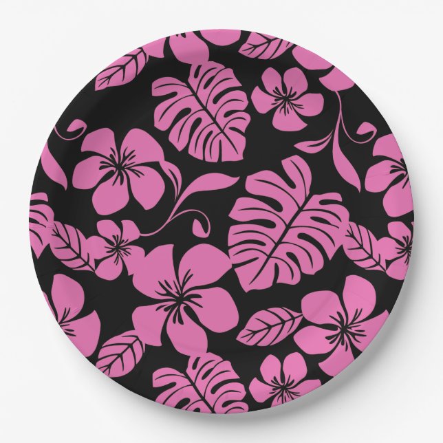 PINK BIKINI (BLACK/PINK) PAPER PLATE (Front)