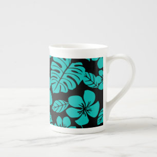 PINK BIKINI (BLACK/TEAL) BONE CHINA MUG
