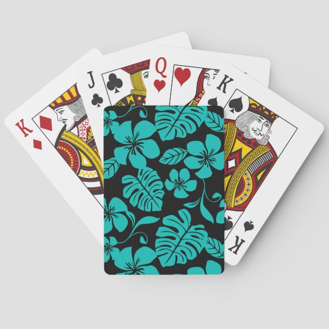 PINK BIKINI (BLACK/TEAL) PLAYING CARDS (Back)