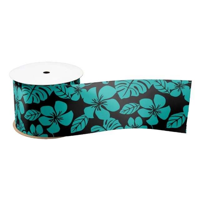 PINK BIKINI (BLACK/TEAL) SATIN RIBBON (Spool)