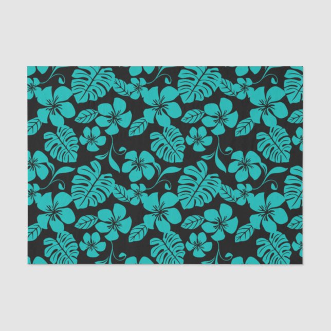 PINK BIKINI (BLACK/TEAL) TISSUE PAPER (Front)