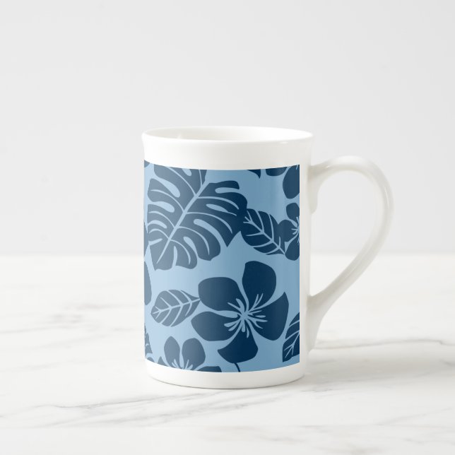 PINK BIKINI (BLUE x 2) BONE CHINA MUG (Right)
