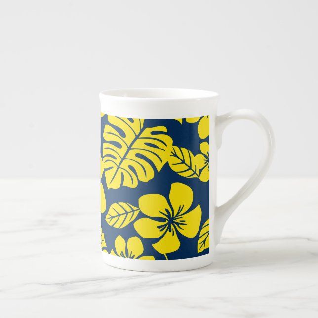 PINK BIKINI (BLUE/YELLOW) BONE CHINA MUG (Right)