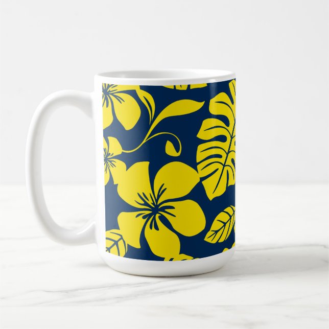 PINK BIKINI (DARK BLUE/YELLOW) COFFEE MUG (Left)