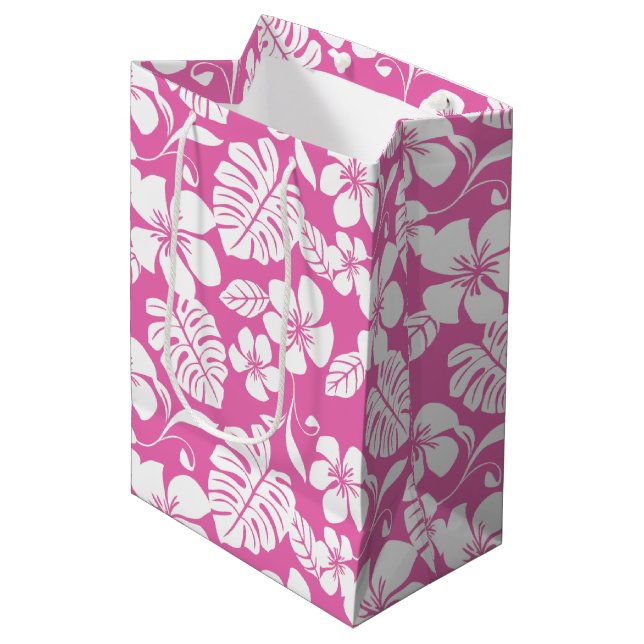 PINK BIKINI (FLAMINGO PINK) MEDIUM GIFT BAG (Front Angled)