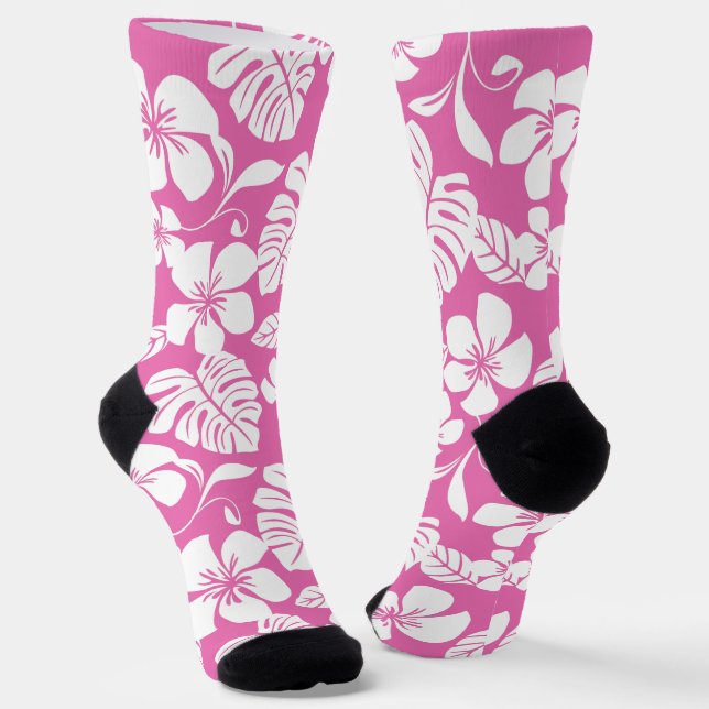 PINK BIKINI (FLAMINGO PINK) SOCKS (Angled)
