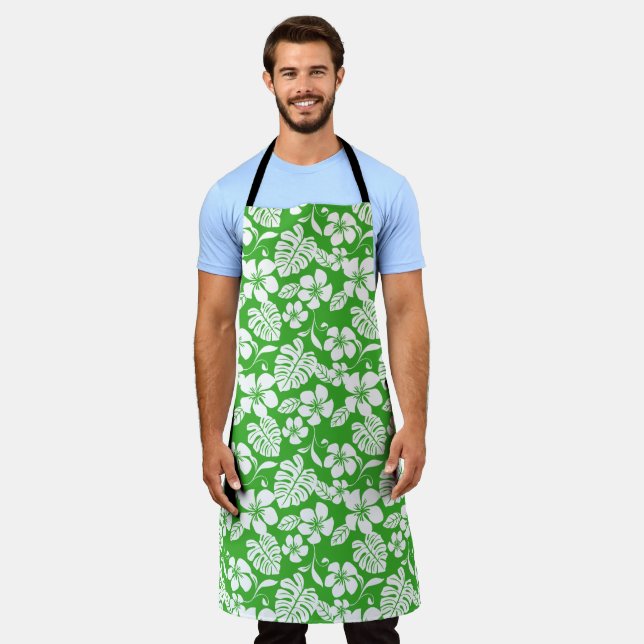 PINK BIKINI (GRASS GREEN) APRON (Worn)