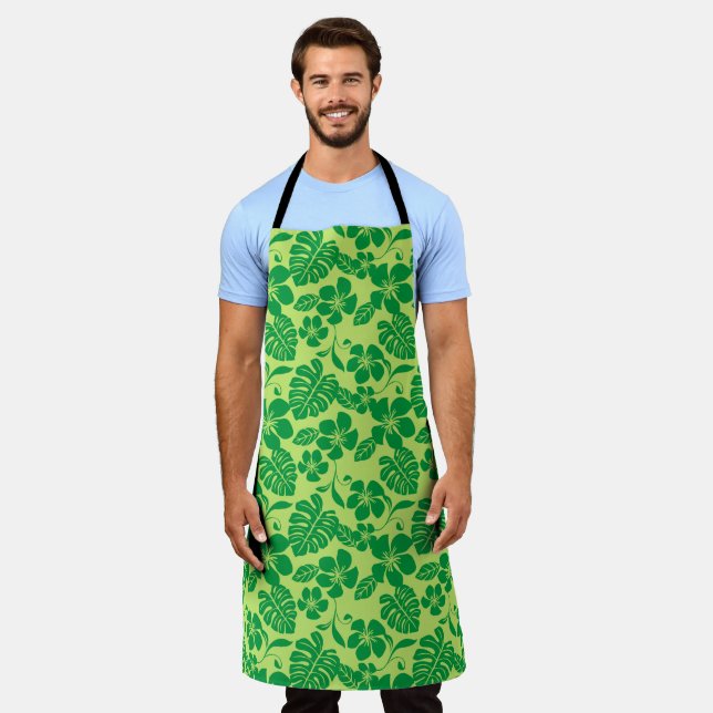 PINK BIKINI (GREEN x 2) Apron (Worn)