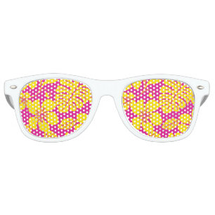 PINK BIKINI (HOT PINK/YELLOW) RETRO SUNGLASSES