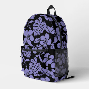 PINK BIKINI PATTERN IN BLACK/LAVENDER PRINTED BACKPACK