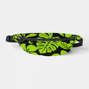 PINK BIKINI PATTERN IN BLACK/LIME BUM BAGS