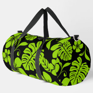 PINK BIKINI PATTERN IN BLACK/LIME DUFFLE BAG