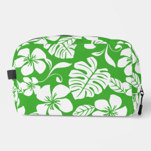 PINK BIKINI PATTERN IN GRASS GREEN DOPP KIT