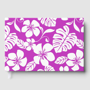 PINK BIKINI PATTERN IN RASPBERRY GUEST BOOK