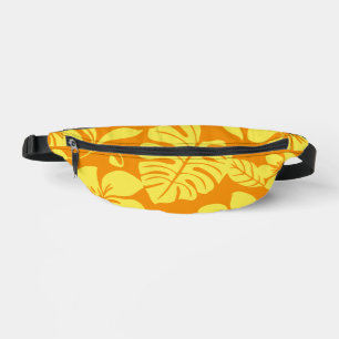 PINK BIKINI PATTERN IN TANGERINE/YELLOW BUM BAGS