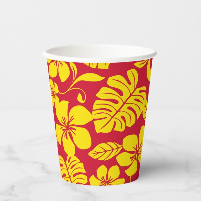 PINK BIKINI (RED/GOLD) PAPER CUPS (Front)