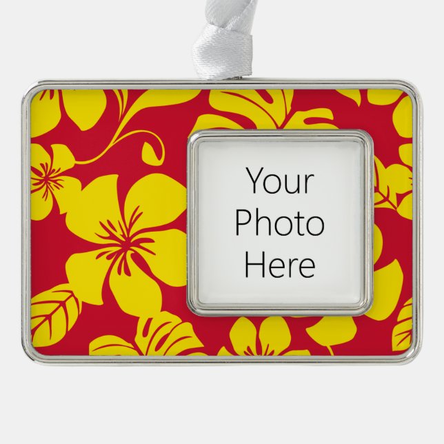 PINK BIKINI (RED/GOLD) SILVER PLATED FRAMED ORNAMENT (Front)