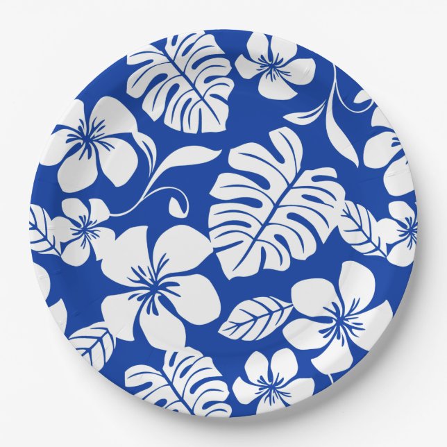 PINK BIKINI (ROYAL BLUE) PAPER PLATE (Front)