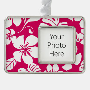 PINK BIKINI (STRAWBERRY RED) SILVER PLATED FRAMED ORNAMENT