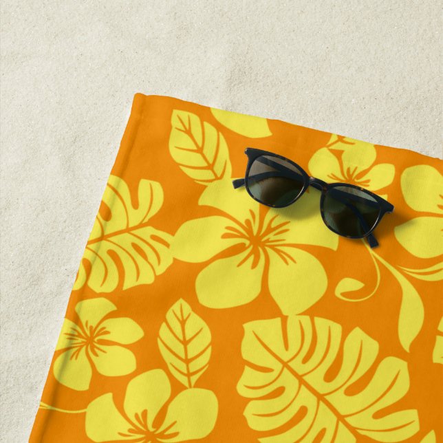 PINK BIKINI (TANGERINE/YELLOW) BEACH TOWEL (In Situ)