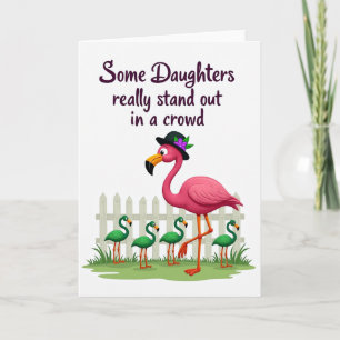 Pink Bird And Friends Art Card