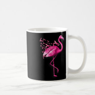 Pink Bird Flamingo Breast Cancer Awareness Coffee Mug