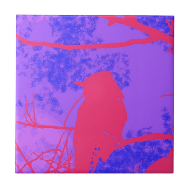Pink Bird Tile (Front)