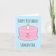 Pink birthday Cake