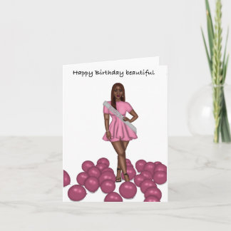 Pink Birthday Card