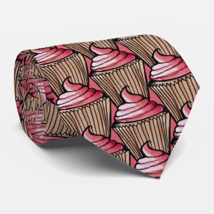 Pink Birthday Cupcakes Art cutie cupcake     party Tie