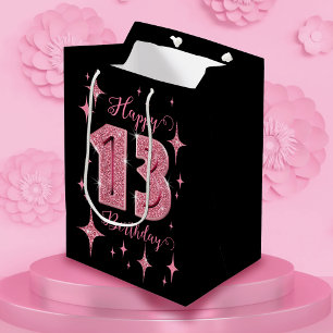 Pink Birthday Medium Gift Bag