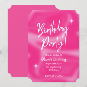 PINK BIRTHDAY PARTY INVITATION