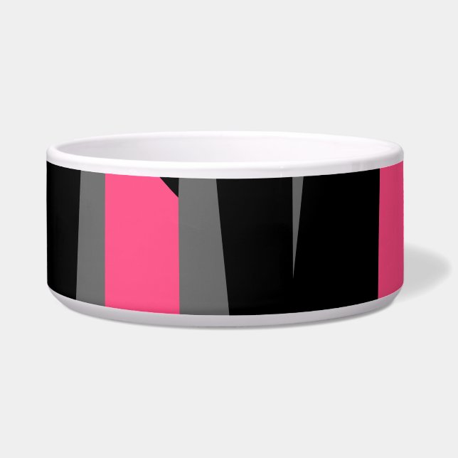 Pink Black and grey Abstract (Front)
