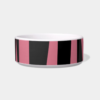 Pink Black and grey Abstract Bowl
