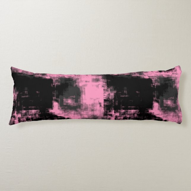 Pink Black and Grey      Body Cushion (Front)