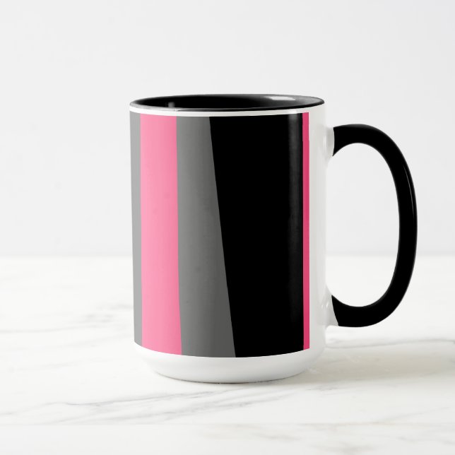 Pink Black and Grey    Mug (Right)