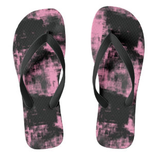 Pink Black and Grey Thongs