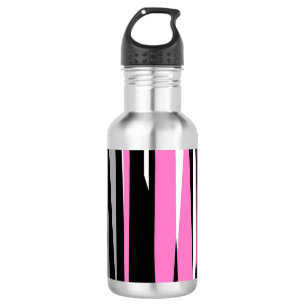 Pink Black and White Abstract    532 Ml Water Bottle