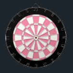 Pink Black And White Dartboard<br><div class="desc">Pink Black And White Dart Board</div>