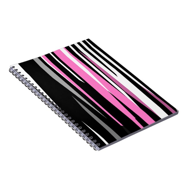 Pink Black and White Notebook (Right Side)