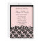 Pink & Black Damask Bridal Shower Invitation