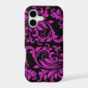 Pink & Black Damask Patterns iPhone 5