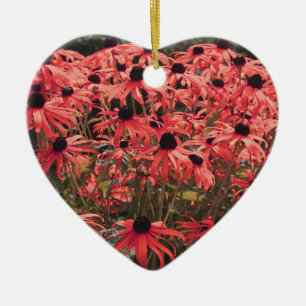 Pink Black Eyed Susan Flowers Ornament