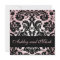 Pink Black Floral Damask Wedding Invitation