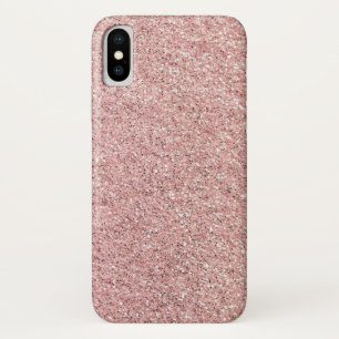 Pink Black Gold Leopard Print iPhone X Case