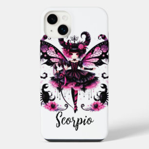 Pink Black Gothic Fairy Scorpio Astrology Zodiac iPhone 14 Plus Case