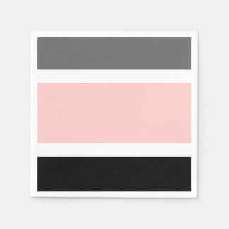 pink black grey napkin
