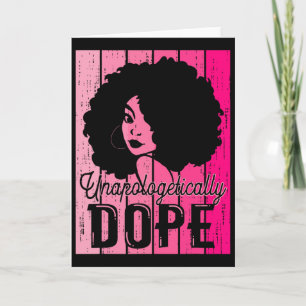Pink Black History Month Unapologetically Addictiv Card